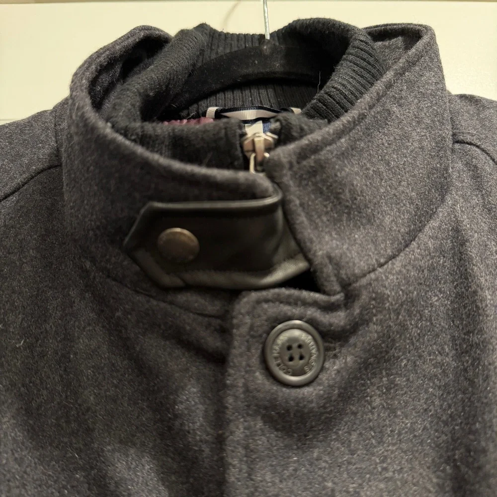 Cole Haan Wool Blend Mens Jacket Size XL Professional Car Coat Heavy Weight